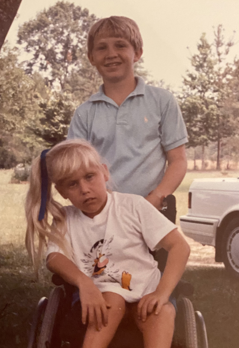 Bud O’Neal and his sister Kelly around 1988