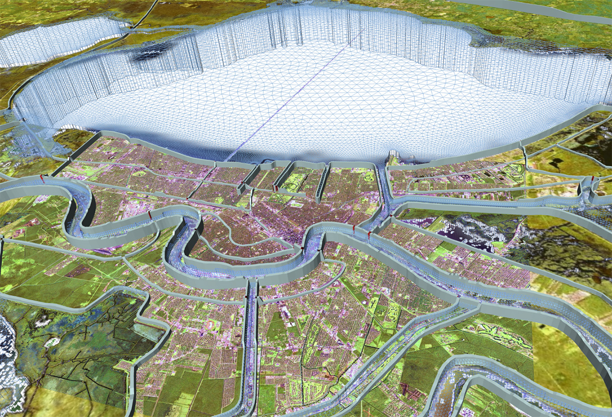 New Orleans flood depth model