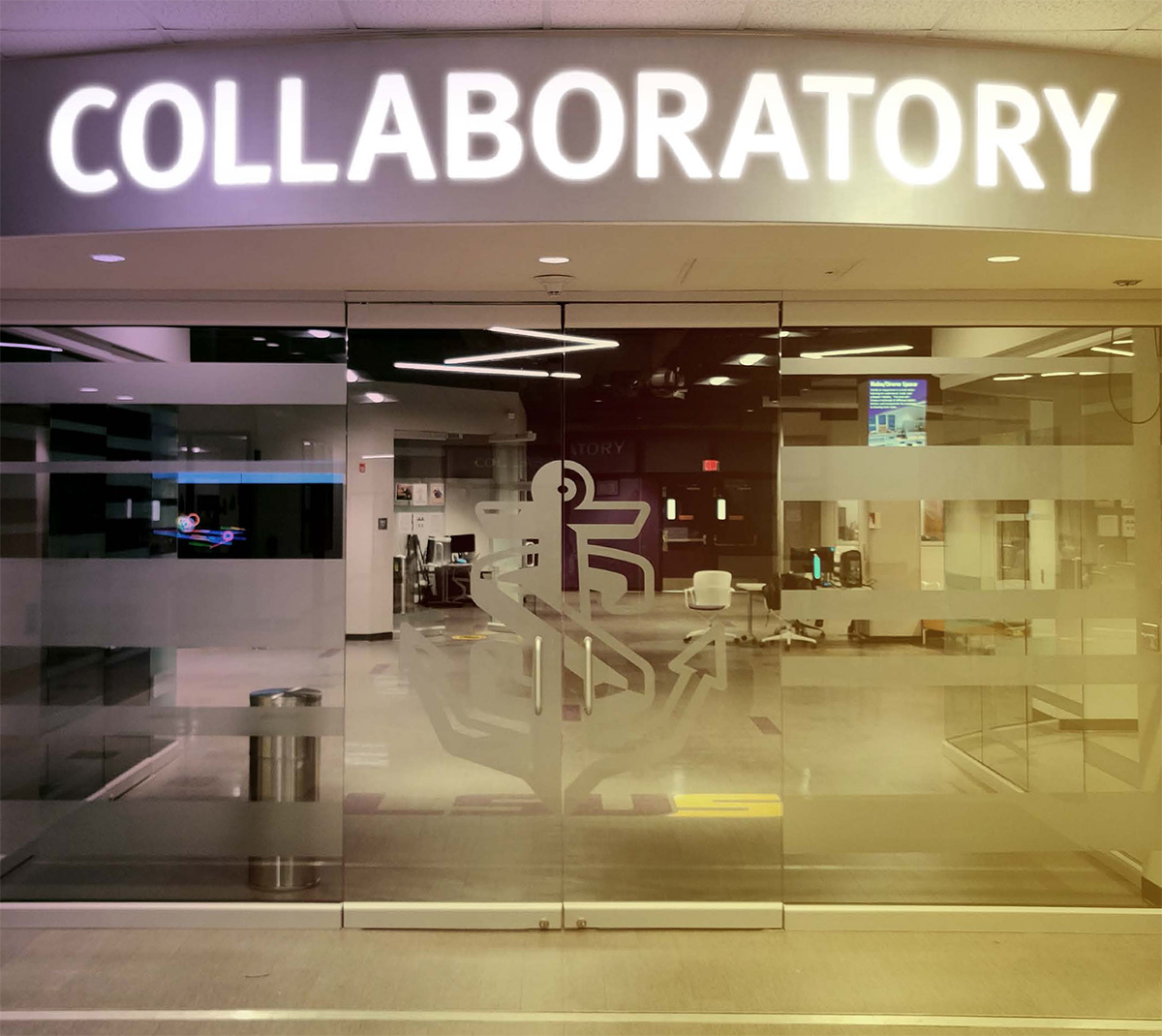Entrance of LSUS Cyber Collaboratory
