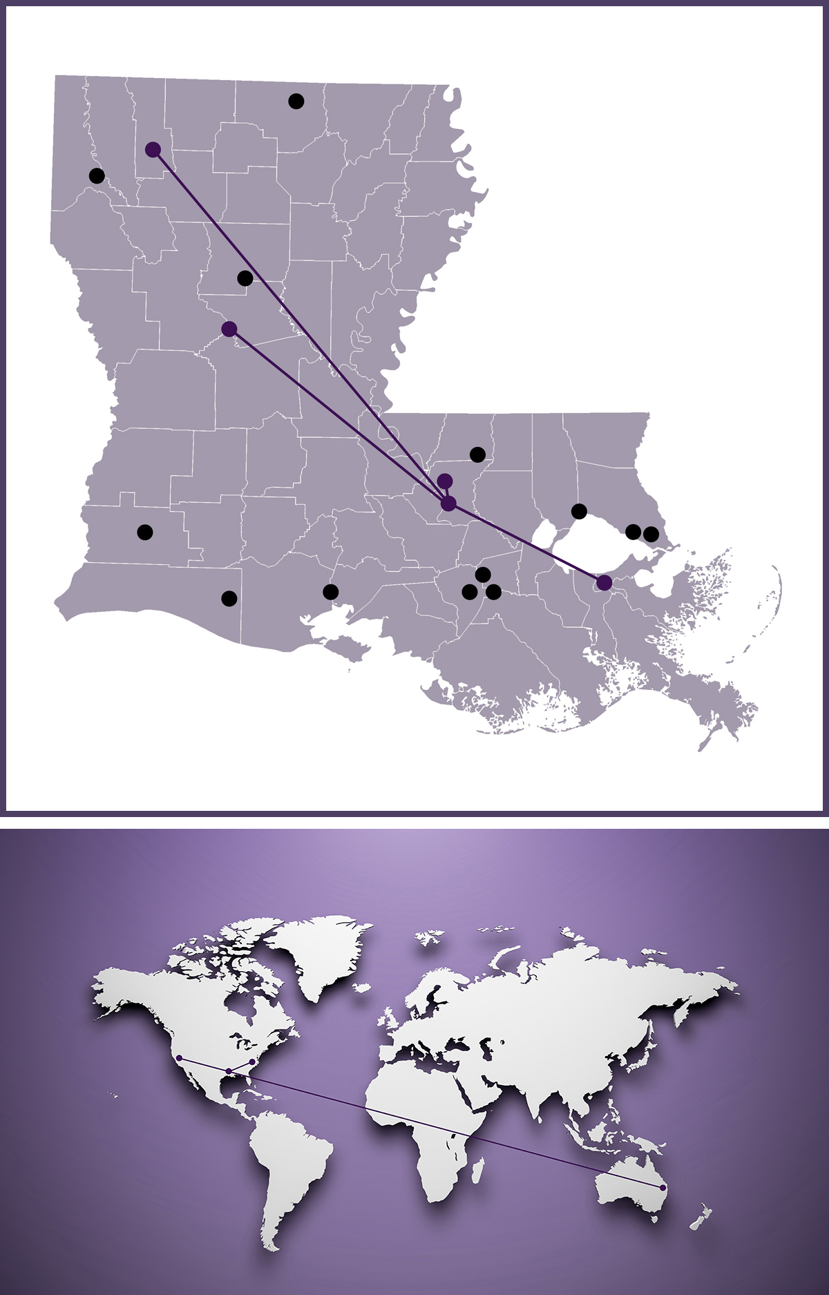 The LSU SRP has global reach