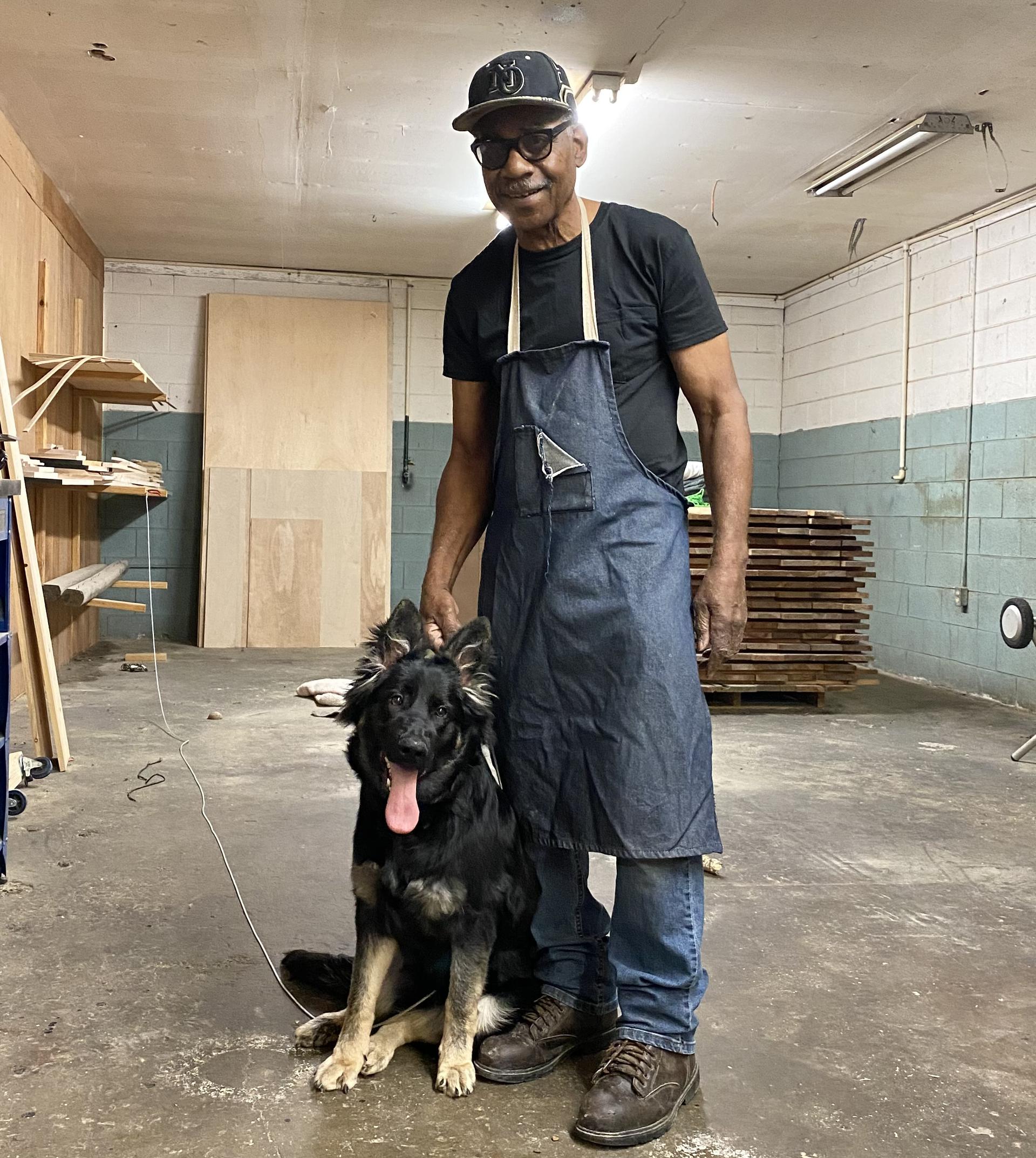 Theortric “Bojack” Givens with his dog, Termite