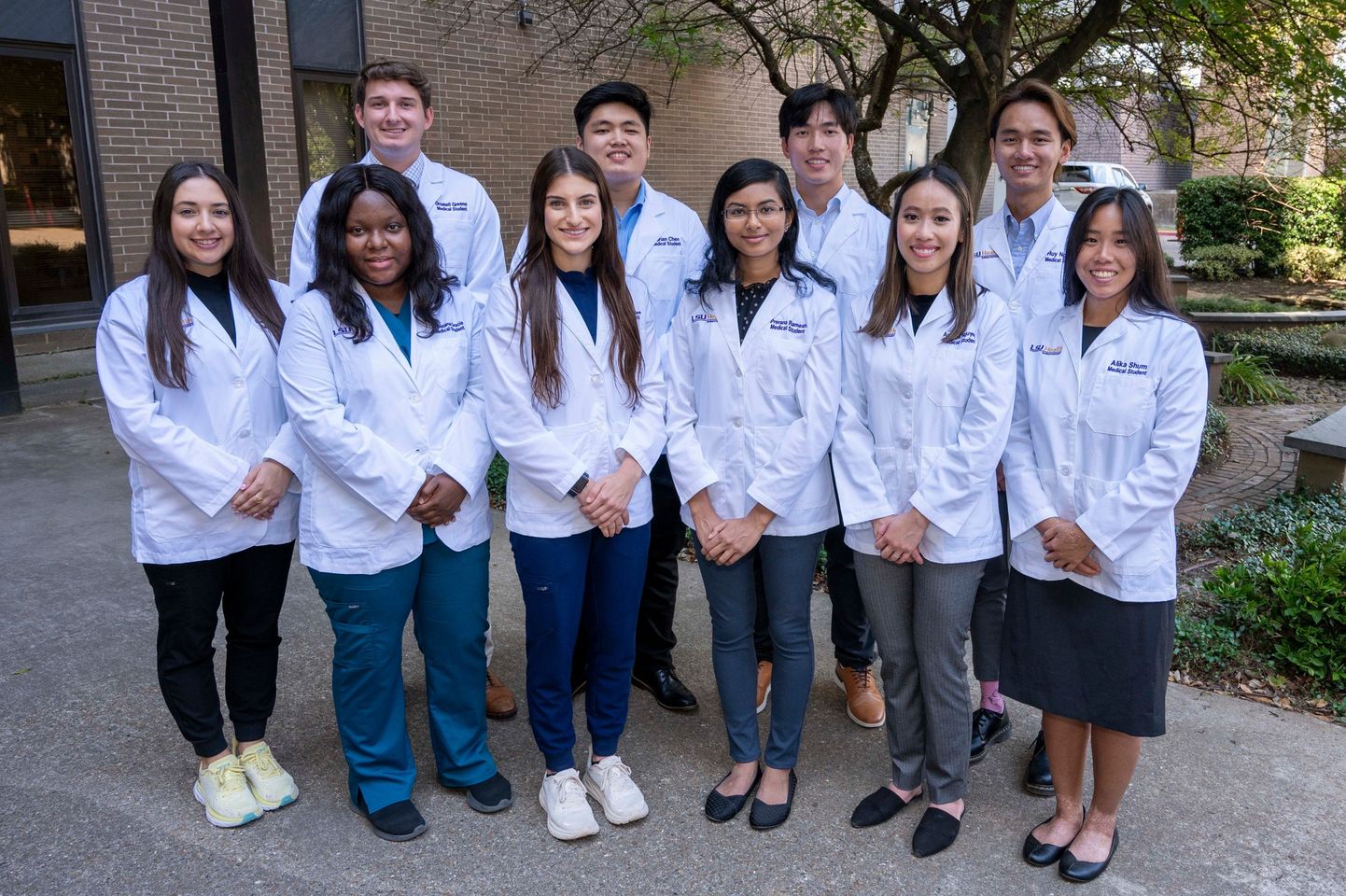 10 White Coat Scholars from the LSU Health Shreveport Class of 2026 