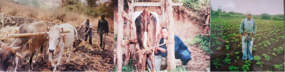 Photos of Dr. Mwongela on family farm