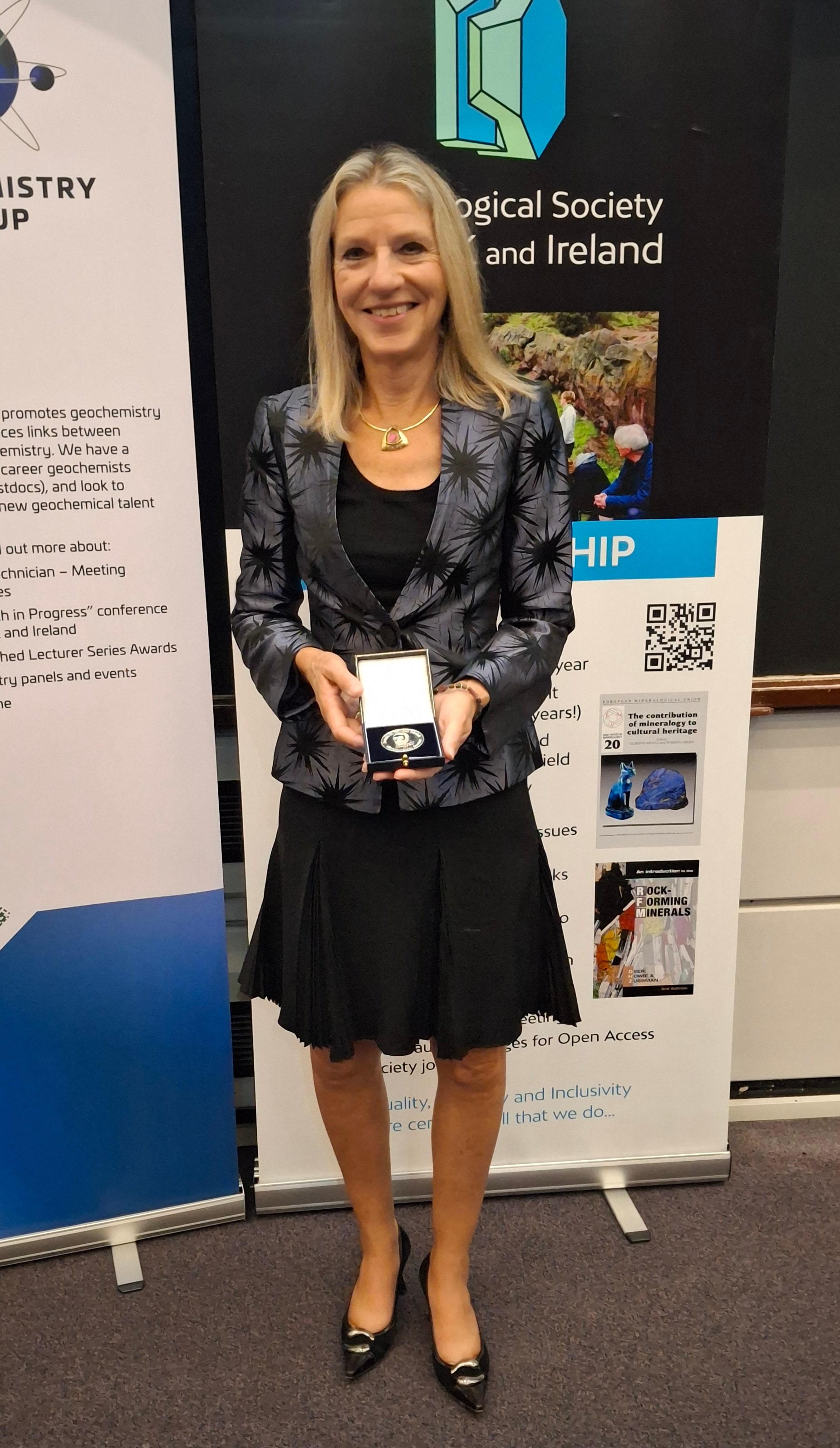 Dr. Dutrow with the Collins Medal