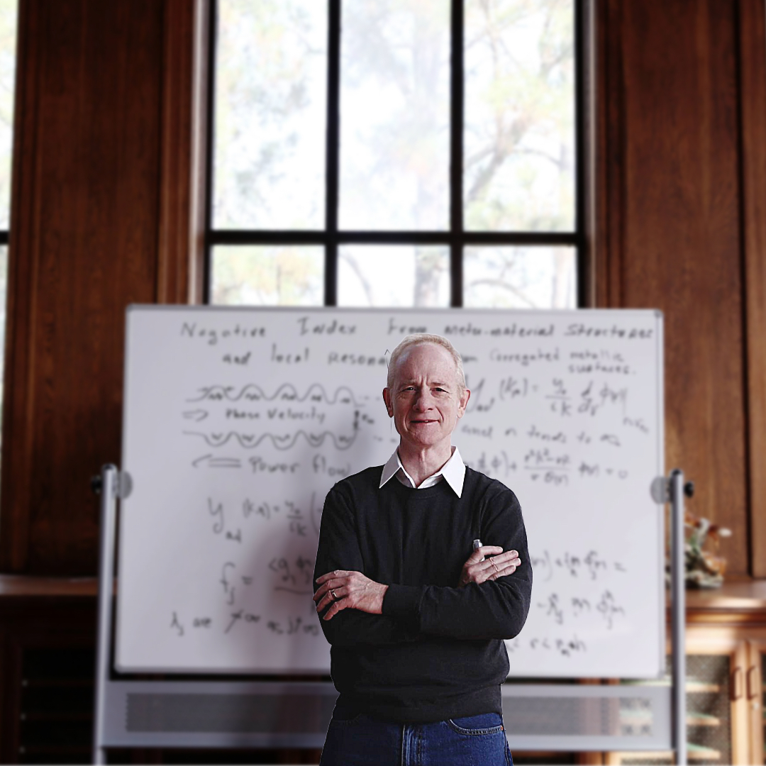 Professor Robert Lipton in front of a white board