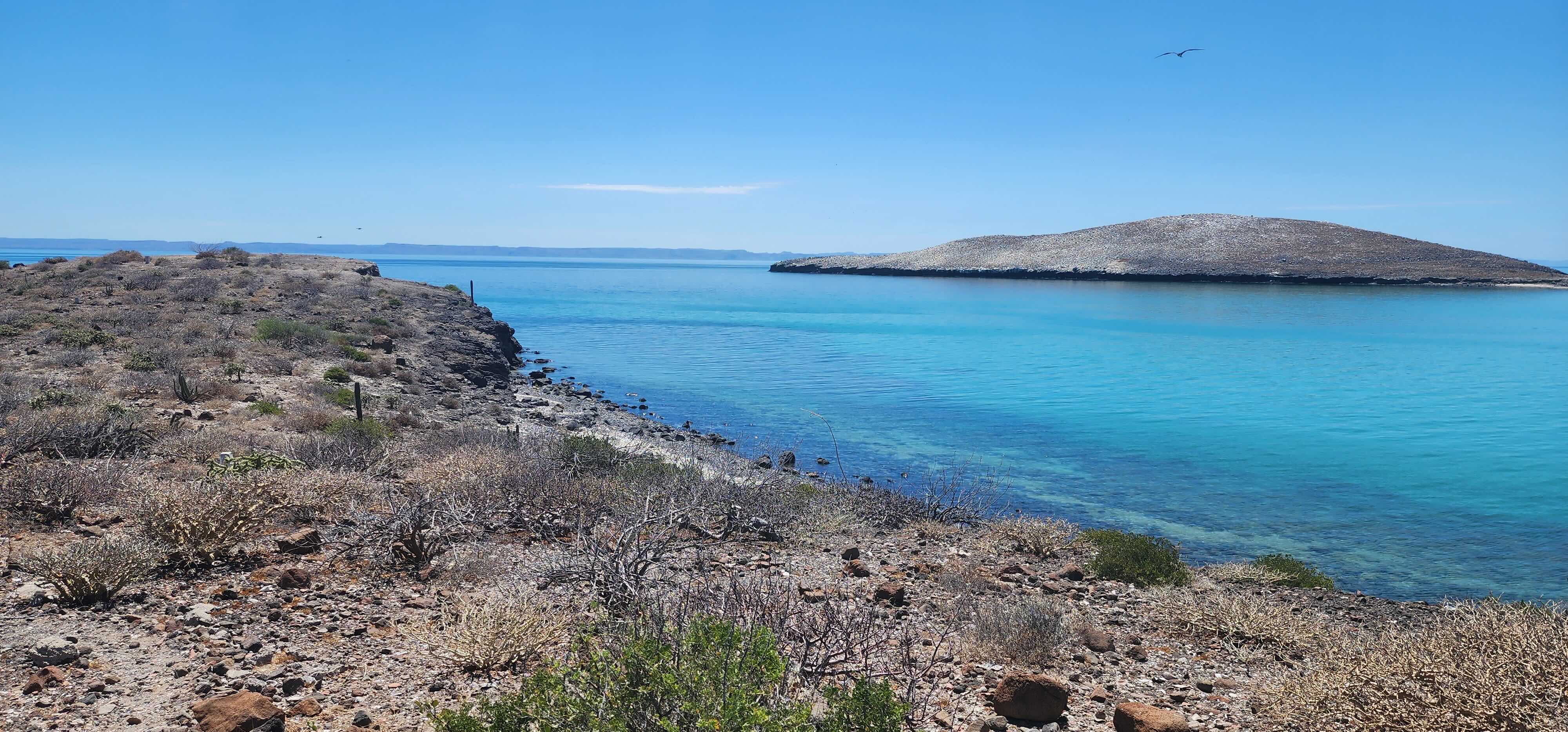 The view od the ocean at the Gulf of California