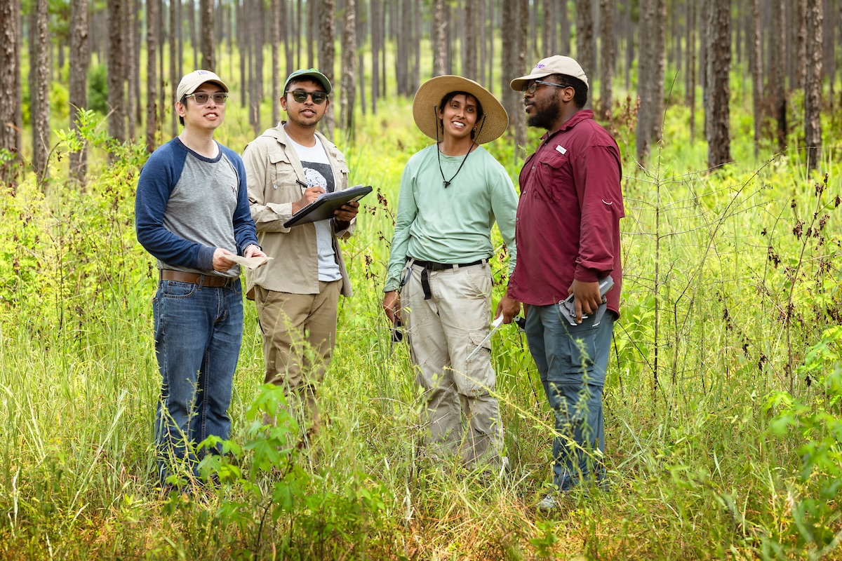 Group of researchers in the field
