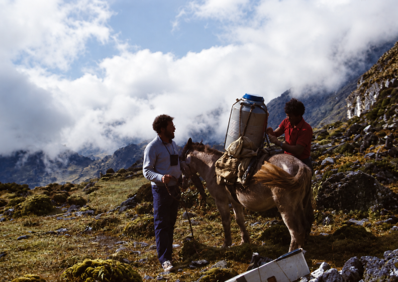 An 1985 expedition in the Andes