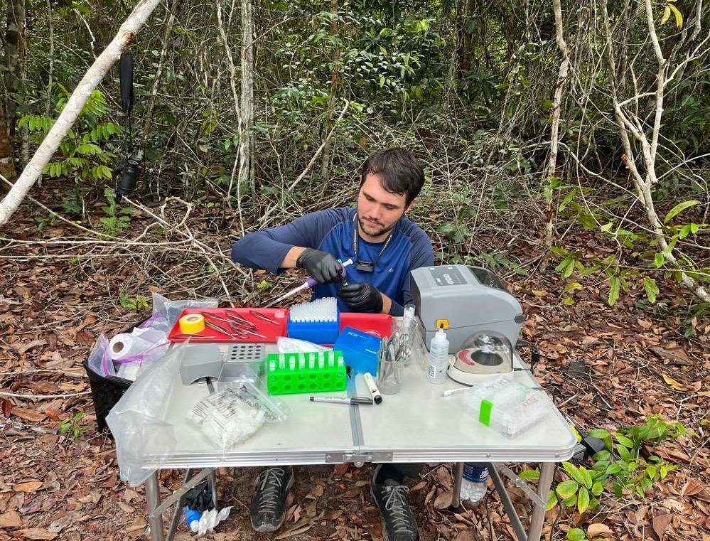 Prof. Thom in the field