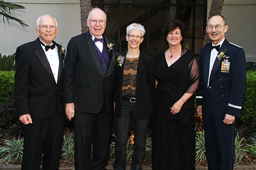 Dean Cynthia Peterson with the 2016 LSU College of Science Hall of Distinction honorees.