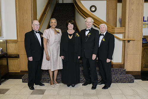 Dean Cynthia Peterson with the 2017 LSU Hall of Distinction honorees.