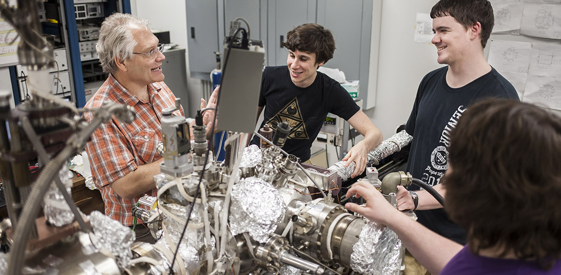 Phil Sprunger and students