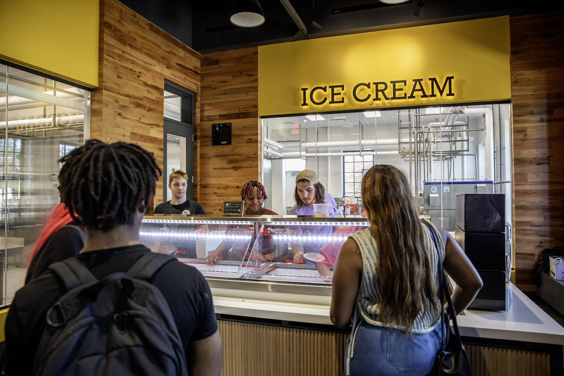The dairy store counter