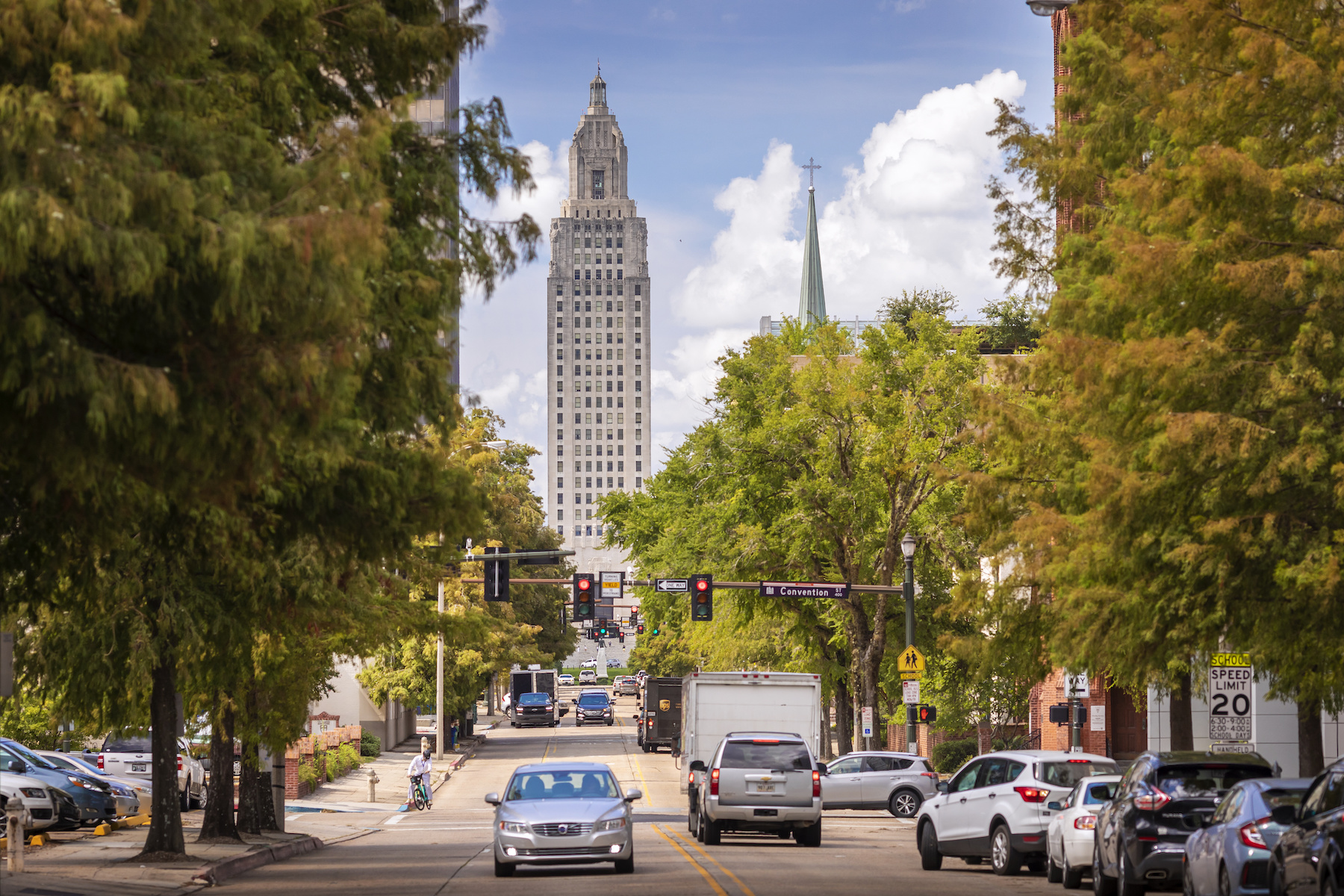 Third Street in downtown Baton Rouge