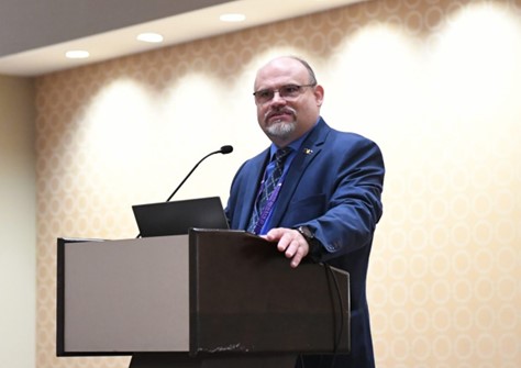 Photo of Dr. Slawo Lomnicki speaking at the Dioxins 2022 Meeting
