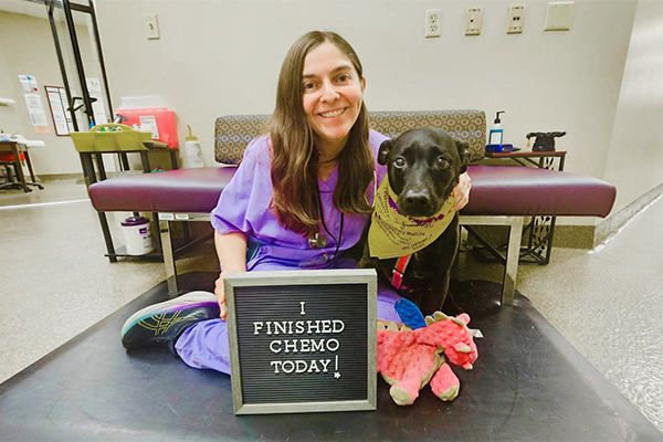 Emmy with Dr. Brittany Hodgkiss