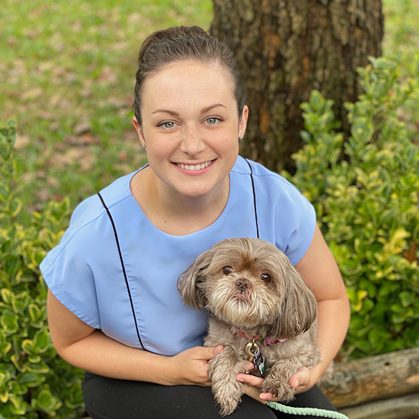 Dr. Emily Murray with her dog