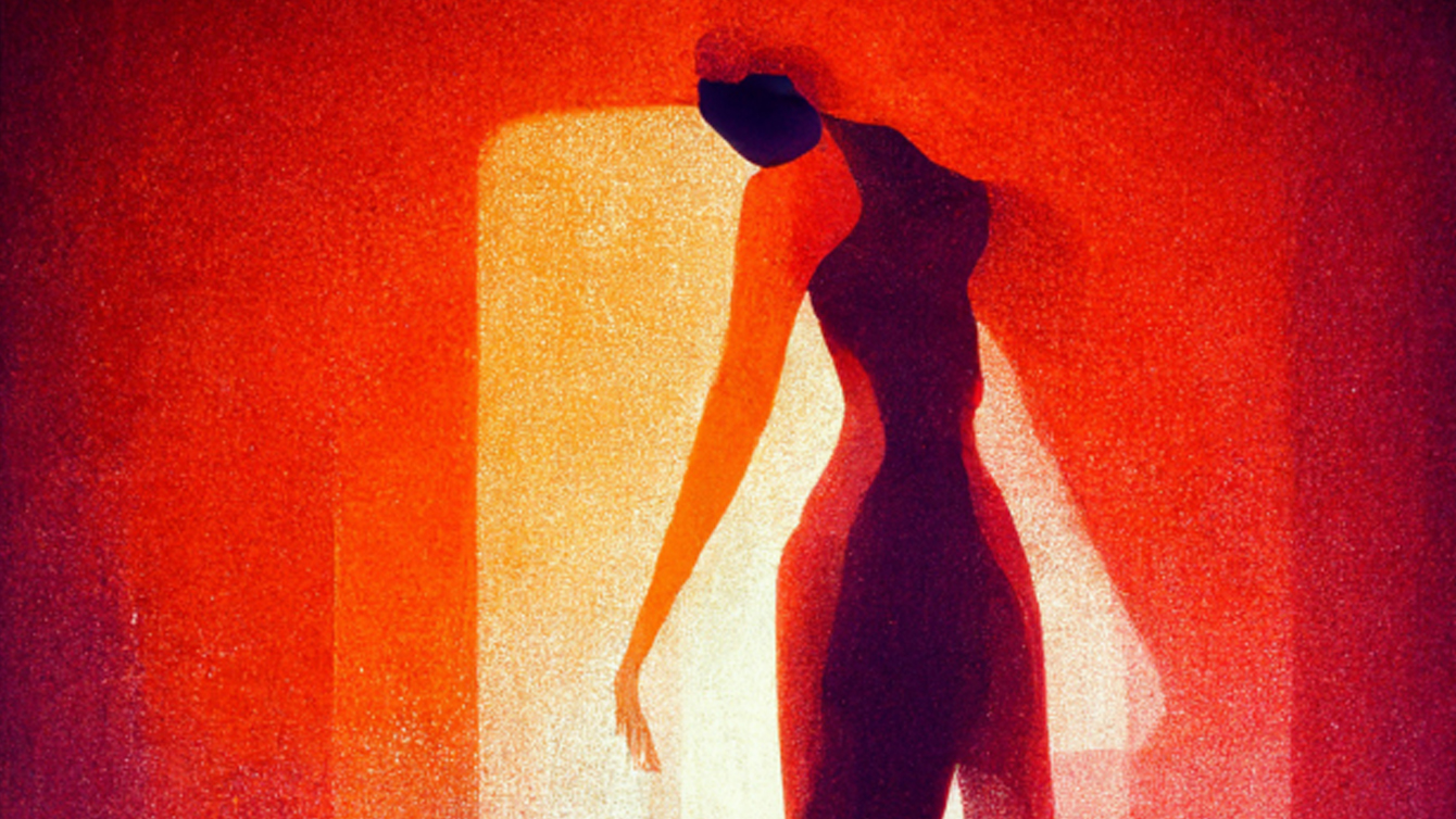 AI-generated image of a female silhouette
